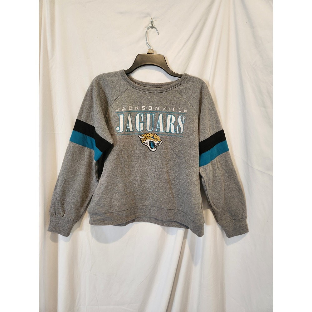 NFL Team Apparel Jacksonville Jaguars Sweatshirt Womens Medium Gray Pullover